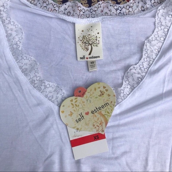 NWT Self Esteem Lace Top Size XS - Picture 4 of 4